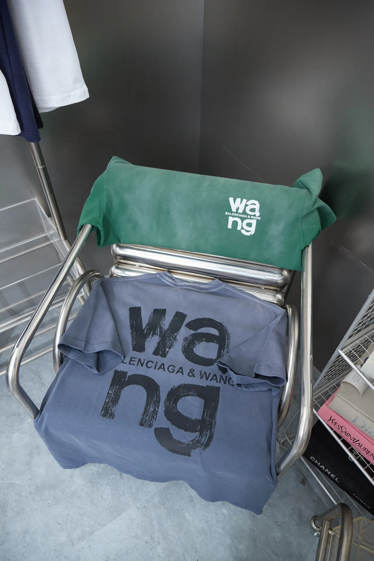 Alexarderwang 25SS New Arrival 100% 32 1X 1 ：Black/White/Blue/Green Size：S/M/L/XL